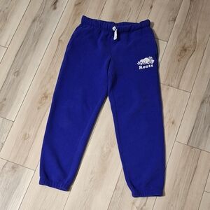 ROOTS Youth girls' original sweatpants, size 12, cozy loose fit.